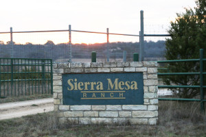 This is the front entrance to Sierra Mesa Ranch.